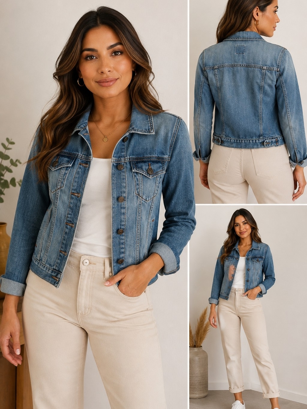 Old Navy Medium Blue Denim Jacket - Classic Jean Jacket